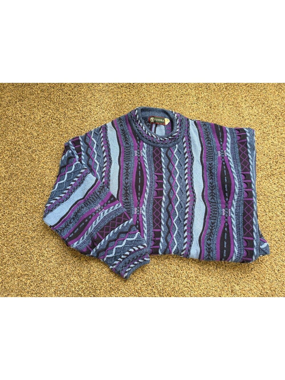 Tundra Purple 3D Wave Jumper XLT | 90s Crew
